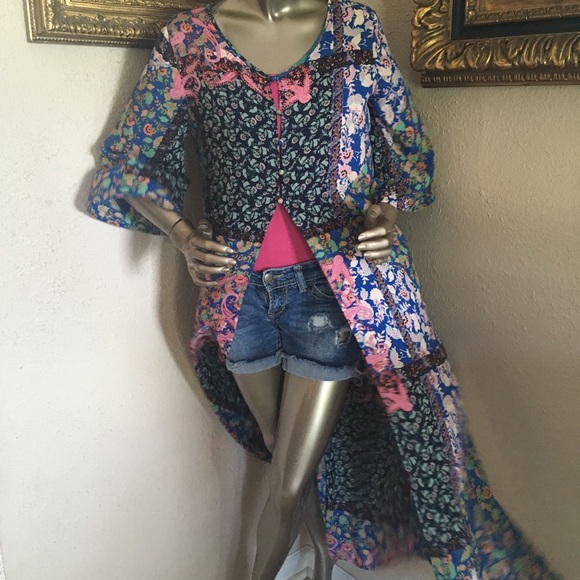 Floral printed kaftan - Picture 7 of 7